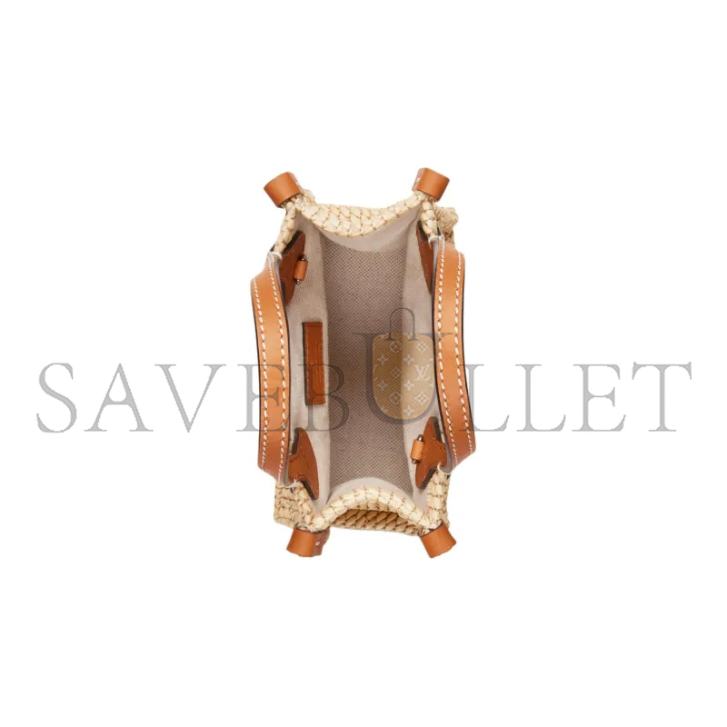 GUCCI MINI RAFFIA BLEND VISCOSE SHOULDER BAG 780083 (18.5*14*8cm)